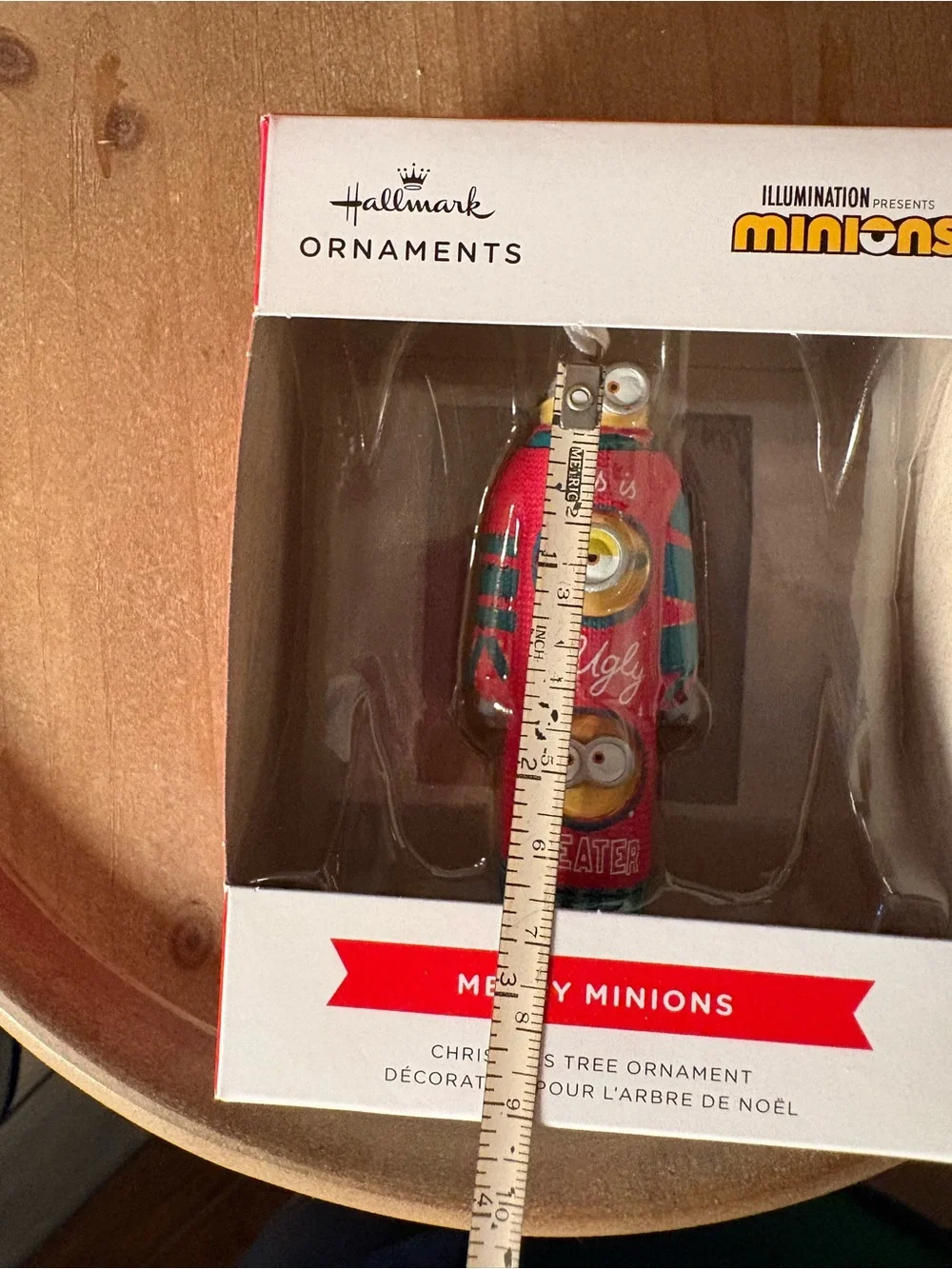Hallmark Merry Minions Red Holiday Ornament NIB